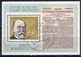 DDR 1982 - Robert Koch, Block 67, Gestempelt / Used - 1981-1990