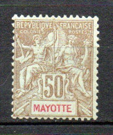 Col40 Colonie Mayotte 1900  N° 20 Neuf X MH Cote 44,00€ - Unused Stamps