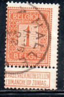 BELGIQUE BELGIE BELGIO BELGIUM 1912 NUMERAL 1c USED OBLITERE' USATO - 1912 Pellens