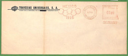 ZA1899 - MEXICO - POSTAL HISTORY - 1968  OLYMPIC Red Mechanical Postmark - Sommer 1968: Mexico