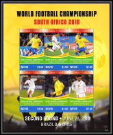 81212d Nevis Mi N°2489/2494 Brazil Chile World Cup Coupe Du Monde South Africa 2010 TB Neuf ** MNH Football Soccer - 2010 – Zuid-Afrika