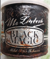 Ancient Empty Metal Tobacco Box Mc Lintock BLACK MAGIC, Mild Pipe Tobacco, Average 8,5 Cm - Tabaksdozen (leeg)