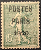 N°25* Préo Semeuse Postes Paris 1920 - 1893-1947