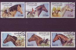Asie - Afghanistan - 1999 - Chevaux - 6  Timbres Différents - 6696 - Afghanistan
