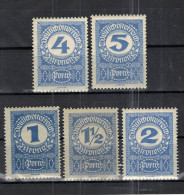 CHCT81 - Postage Due Stamps, MNH, 1920, Austria - Ungebraucht