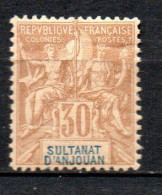 Col40 Colonie Anjouan 1892  N° 9 Neuf X MH Cote 40,00€ - Unused Stamps