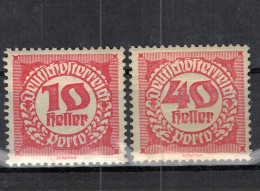 CHCT81 - Postage Due Stamps, MNH, 1920, Austria - Ungebraucht