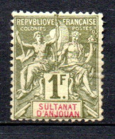 Col40 Colonie Anjouan 1892  N° 13 Neuf X MH Cote 110,00€ - Unused Stamps