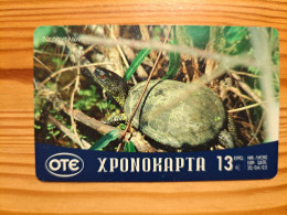 Prepaid Phonecard Greece, OTE - Turtle - Grecia