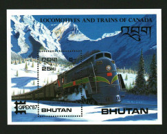 Bhutan (Bhoutan) - 1987 - Transport: Trains - Yv Bf 131 - Trains