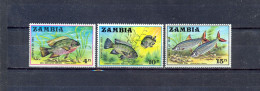 ZAMBIA - MNH - FISHES -  MI.NO.74/6 - CV = 3,6 € - Zambie (1965-...)