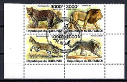 Burundi 2011 Animaux Félins (146) Yvert N° 1189 à 1192 Oblitérés Used - Oblitérés