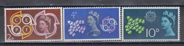 Great Britain 1961 - EUROPA CEPT, Set Of 3 Stamps, MNH** - Unused Stamps