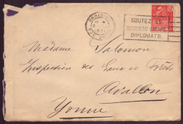 France, Enveloppe Du 2 Juillet 1931 De Paris Pour Avallon - Other & Unclassified