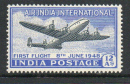 India 1948 Inauguration Of Air India, Wmk. Multiple Star, MNH, SG 304 (E) - Unused Stamps