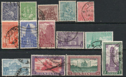India 1949-52 Definitives Part Set Of 14 To 5 Rupees, Wmk. Multiple Star, Used, SG 309/22 (E) - Usados