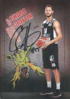 Trading Cards KK000635 - Basketball Germany Artland Dragons Quakenbrück 10.5cm X 15cm HANDWRITTEN SIGNED: Chase Griffin - Uniformes, Recordatorios & Misc