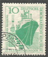 444 Germany DDR Bateau Quai Pier Boat Port Rostock Harbour (DDR-262) - Bateaux