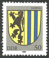444 Germany DDR Armoiries Coat Arms Leipzig Bar Ours Bear Orso Suportar Soportar MNH ** Neuf SC (DDR-50) - Postzegels