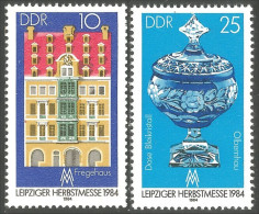 444 Germany Foire Leipzig Fair Crystal Ball Vase Cristal MNH ** Neuf SC (DDR-27) - Glasses & Stained-Glasses