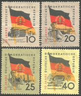 444 Germany DDR Drapeaux Flags (DDR-13) - Sellos