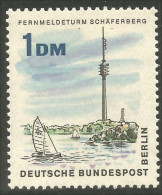 442 Germany Berlin Voilier Segelschiff Sailing Ship Veliero Tour Television Tower MNH ** Neuf SC (GEB-52) - Segeln