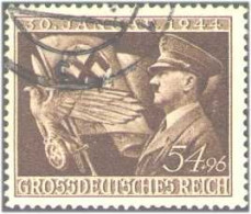 441 Allemagne Reich Timbre Hitler Stamp Swatiska Flag Drapeau Nazi (GNZ-24) - Militares