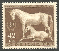 440 Allemagne 1944 Race Horse Cheval Course Pferd Paard Caballo Poulain Foal MNH ** Neuf SC (GER-70c) - Hípica
