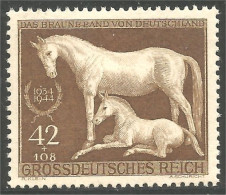 440 Allemagne 1944 Race Horse Cheval Course Pferd Paard Caballo Poulain Foal MNH ** Neuf SC (GER-70c) - Ippica