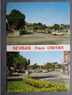 CP 93 Seine Saint Denis  SEVRAN  - La Place Auguste Cretier Horlogerie " JAZ " Parking Voitures 1970 - Sevran