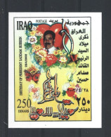 Irak  2002 President's Birthday S/S  Y.T. BF 89 ** - Iraq