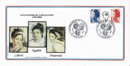 Enveloppe Bicentenaire De La Révolution - 1989 - ACQUIGNY - Revolución Francesa