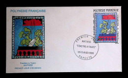 CL, FDC, 1 Er Jour, Polynésie Française, Papeete, 18 Février 1980, Matisse "fenêtre à Tahiti" - FDC