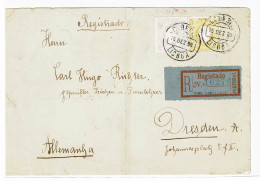 Portugal, 1898, # 43 Dent. 12 3/4, For Dresden - Covers & Documents