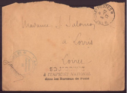 France, Enveloppe , Franchise Militaire Du 3 Décembre 1917 Pour Lorris - Otros & Sin Clasificación