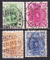 1889. Finland. Coat Of Arms. Used. Mi. Nr. 28-31 - Used Stamps