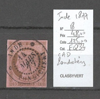 Inde Française - Yvert 18 - Cachet à Date De PONDICHERY- 1877 - Ceres