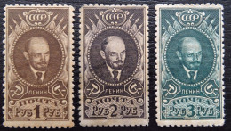 Sowjetunion Mi 308-310 Ay * , Sc 342-344 MH , Freimarke: Lenin - Unused Stamps