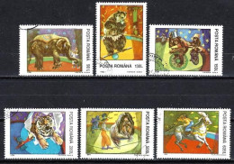 Roumanie 1994 Animaux De Cirque (187) Yvert N° 4192 à 4197 Oblitérés Used - Gebruikt