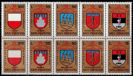 SAN MARINO 1974 CROSSBOW TOURNAMENT SET OF PAIR MI No 1070-4 MNH VF!! - Ungebraucht