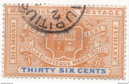 1898 MAURITIUS, SG N° 133 36c. USED - Sonstige & Ohne Zuordnung