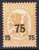 1919. Finland. Coat Of Arms. Overprint. MNH. Mi. Nr. 106 - Ungebraucht