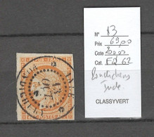 Inde - Colonies Generales - Pondichery - Yvert 13 - Type Ceres - Used Stamps