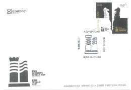 Azerbaijan Stamps 2023 FIDE World Cup FIDE Women's World Cup Chess FDC - Scacchi