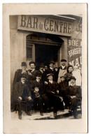 Bar Du Centre. Carte Photo Animée Non Située - Cafes