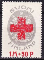 1922. Finland. Red Cross. MNH. Mi. Nr. 111 - Unused Stamps