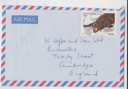 Tanzanie Tanzania Lettre Timbre Crocodile Stamp Short Air Mail Cover - Tanzania (1964-...)