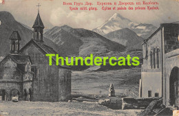 CPA GEORGIA GEORGIE ROUTE MILITAIRE GEORGIE EGLISE ET PALAIS DES PRINCES KASBEK RUSSIE RUSSIA  - Georgien