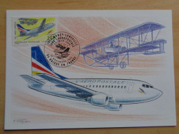 France FDC Avions Liaison Postale Nancy Lunéville  Plane Flugzeuge Aerei Vlak Aviones Kone Plano Avion Areo Aéropostale - Avions