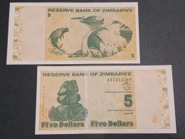 Zimbabwe 5 Dollars, 2009 P-93 - Simbabwe